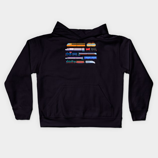 The Kids' Picture Show Railway Vehicles Kids Hoodie by AstridLdenOs